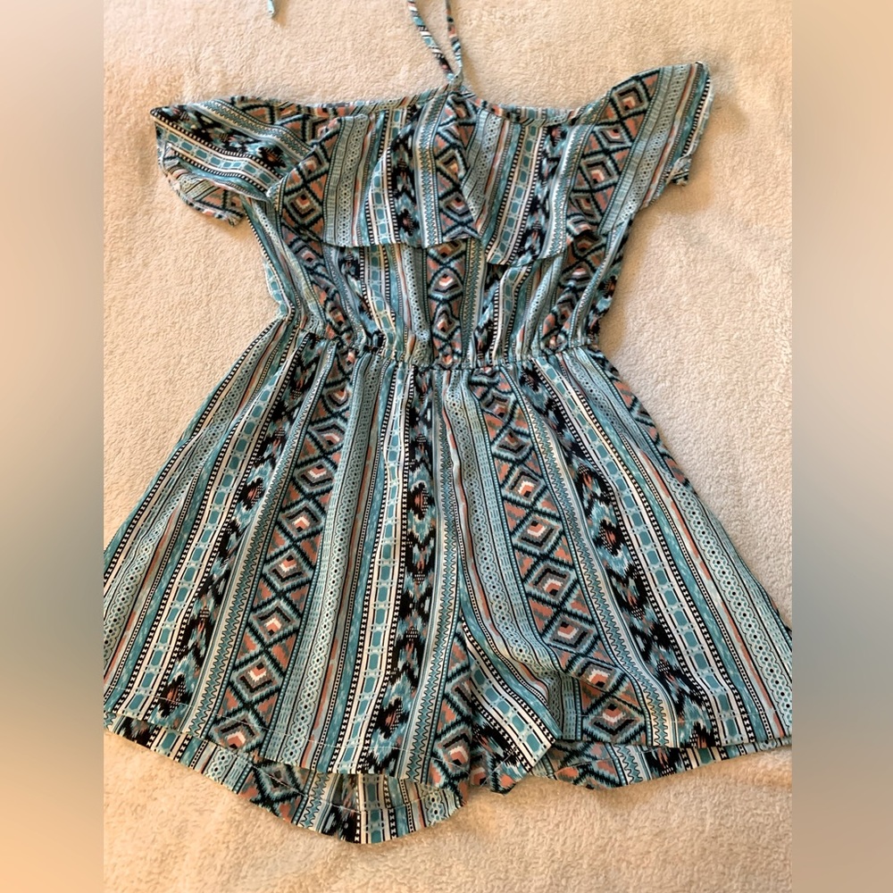 Atmosphere Turquoise Romper -6